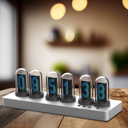 IPS Nixie Tube Clock Креативные электронные часы с синхронизацией через USB