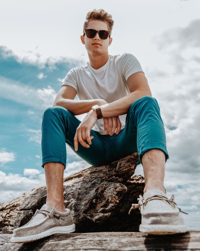 MOKASYNY MĘSKIE LEKKIE HEY DUDE PÓŁBUTY WSUWANE WYGODNE MODNE CASUAL 44