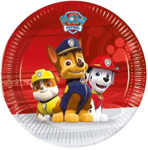 ZESTAW KUBKI TALERZYKI PSI PATROL PAW PATROL 16szt