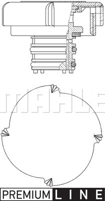 MAHLE BEHR КРЫШКА РАДИАТОРА BMW 5 E39 F10 F07