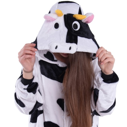 Пижама кигуруми COW Cow, цельный комбинезон, костюм 176