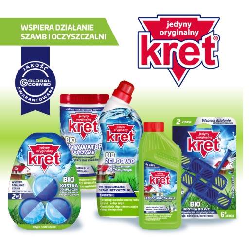 Kret BIO Aktywator Bakterie do Szamba i Oczyszczalni 25g 100mld Bakterii