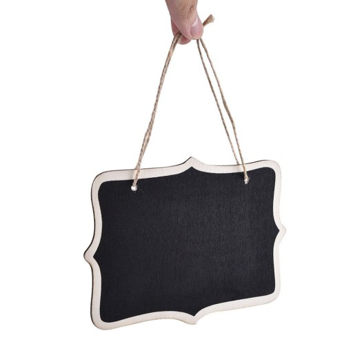 TABLICA WIADOMOŚCI DREWNIANE ZAWIESZKI MINI WISZĄCA TABLICA