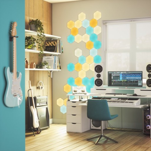 Набор Nanoleaf Shapes Hexagons из 15 декоративных современных светодиодных панелей