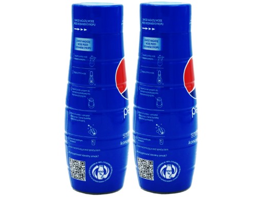 6x СИРОП КОНЦЕНТРАТА PEPSI COLA ДЛЯ НАСЫЩЕННОГО НАПИТКА SODASTREAM 9 Л, 440 мл