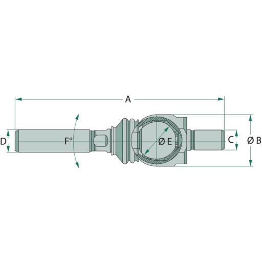 John Deere AL80542 полуосевой шарнир