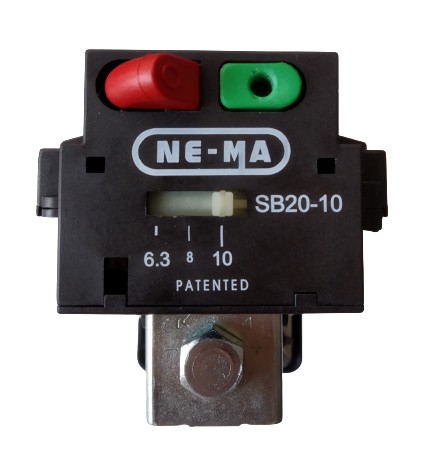 Прессостат NE-MA, NEMA 400 В, с термозащитой 6,3–10 А