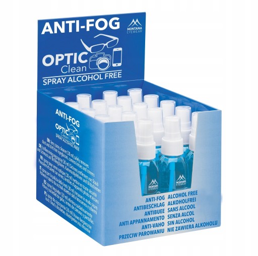 Płyn Anti-Fog PRZECIW PAROWANIU okularów Spray markowy MONTANA