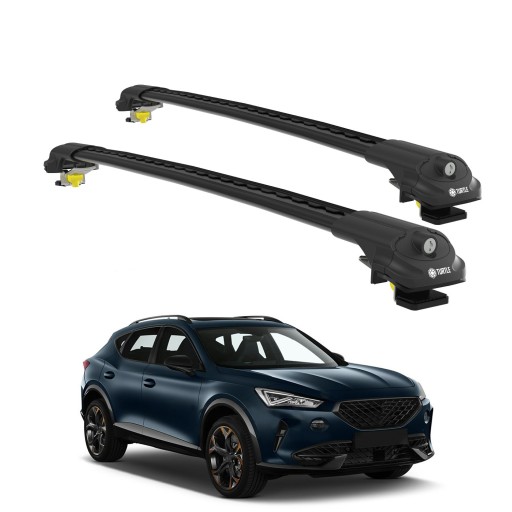 БАГАЖНИК НА КРЫШУ TURTLE AIR-1 для CUPRA FORMENTOR 2020 - 2024 Черный