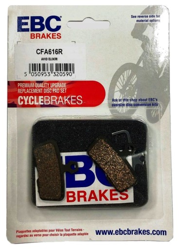 EBC CFA616R ВЕЛОСИПЕДНЫЕ КОЛОДКИ ПОЛУМЕТАЛЛИЧЕСКИЕ КОД AVID/SRAM R RSC GUIDE RE