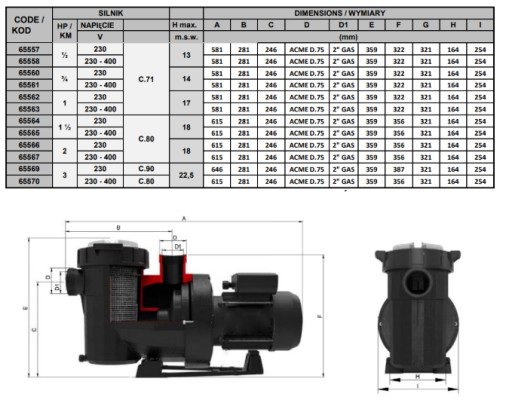 VICTORIA PLUS SILENT BASIN PUMP 10 000 л ч Astralpool 65557