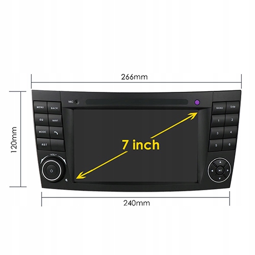 Радио ANDROID Mercedes Benz E W211 C W209 CLS W219