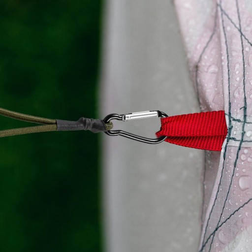 Эластичные шнуры Heavy Duty Outdoor, мини-банджи-шнуры с карабином, зеленые