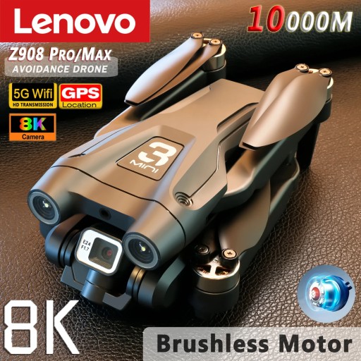 Lenovo Z908Pro Max Drone Профессиональная двойная камера 8K HD для фотосъемки