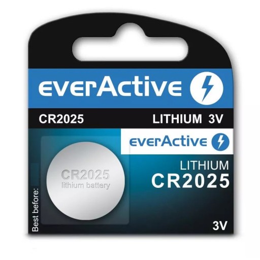 Литиевая батарейка CR2025 everActive, 1 шт.