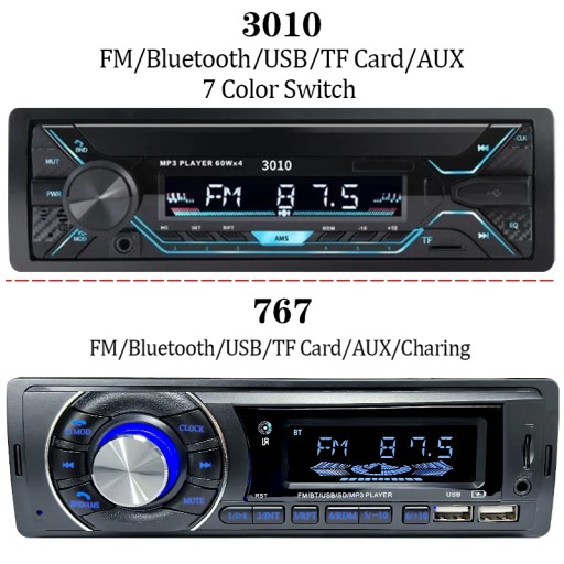 Радио Стиль 1 1din Автомобильный плеер Bluetooth MP3 FM 12 В AUX/USB/TF