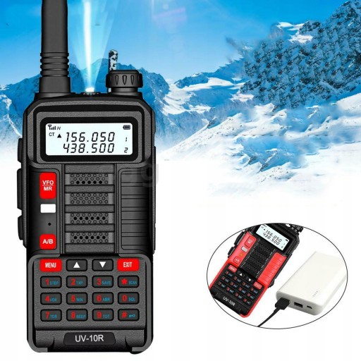 Рация Baofeng UV-10R 10 Вт 4800 мАч черная