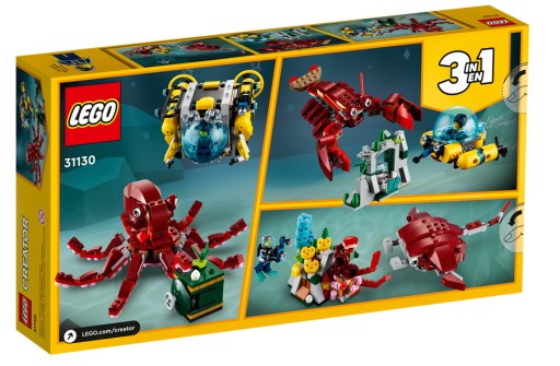 LEGO 31130 CREATOR 3IN1 ЭКСПЕДИЦИЯ ЗА ЗАТОНУЩИМ СОКРОВИЩОМ