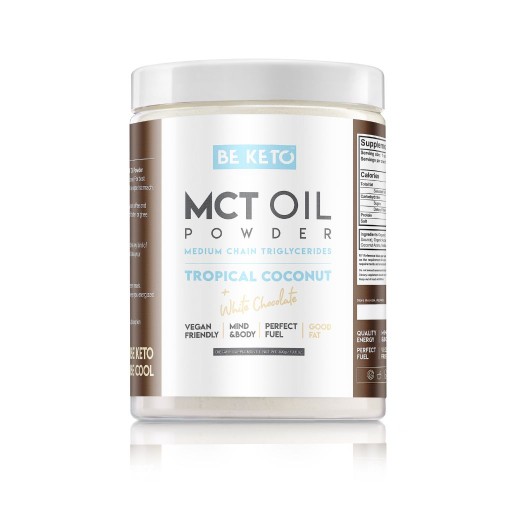 Be KETO OLEJ MCT z Kokosa W Proszku KOKOS BIAŁA CZEKOLADA 300g Odchudzanie