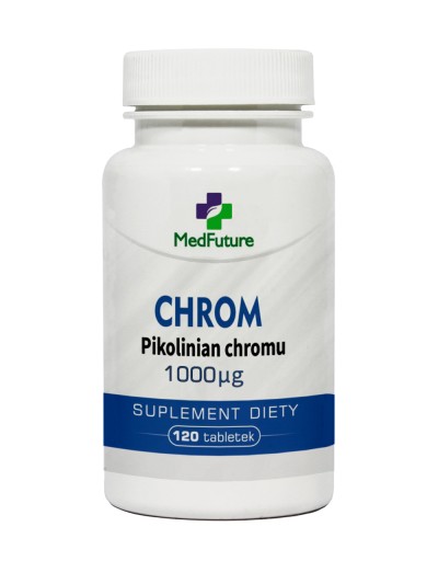 Chromium chrom 1000 µg - 120 tabletek Zdrowsze i szybsze odchudzanie