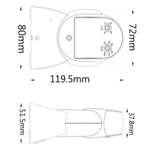 ДАТЧИК ДВИЖЕНИЯ СВЕТОДИОДНЫЙ PIR, НАРУЖНЫЙ IP65