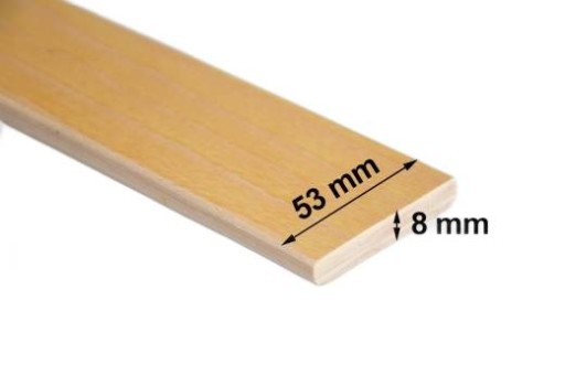 Listwa bukowa sprężynująca 595 mm do łóżka stelaża 3 szt.