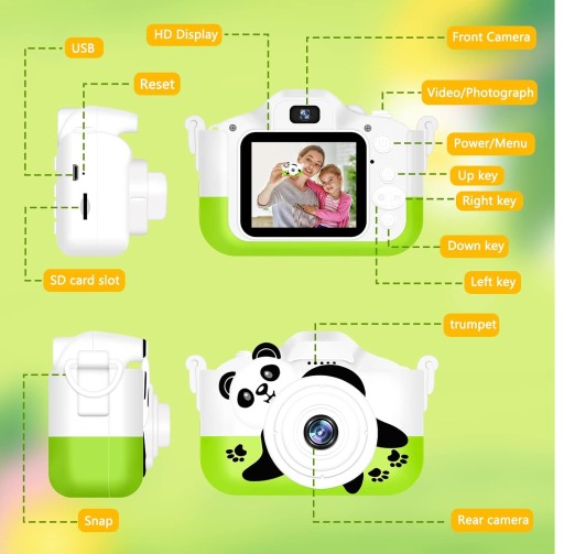 Камера Jimmerp Baby Camera 2,4 дюйма, 1080P