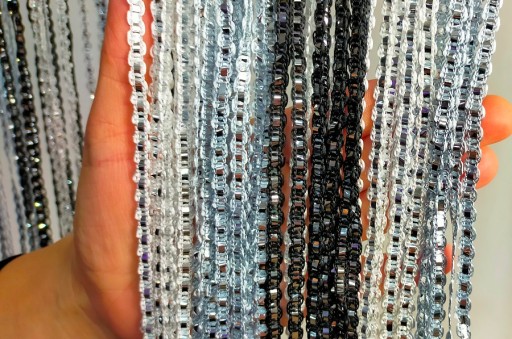 Шторы для штор 300 х 250 макароны SILVER STRIP