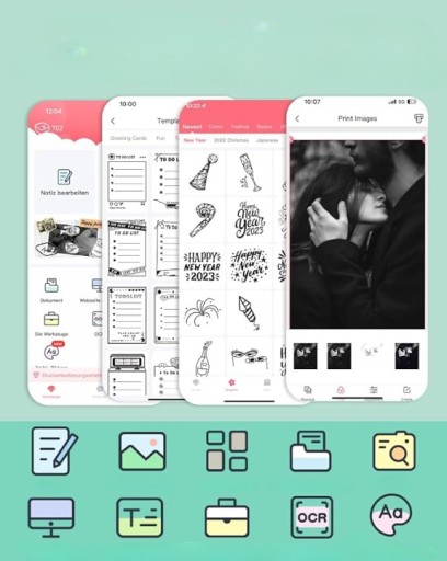 Phomemo T02 Mini Thermal Printer Stickers Примечания для подарочных ярлыков