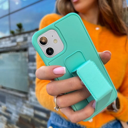 Etui Case Stand Z Uchwytem Miętowy Do IPHONE 12