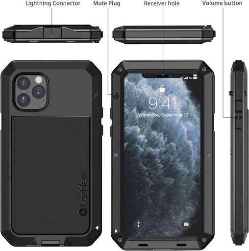 Чехол Lanhiem для iPhone 11 Pro Max METAL ARMOR CASE