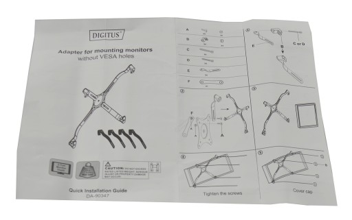 DIGITUS Adapter Uchwyt Ramię do monitora bez VESA