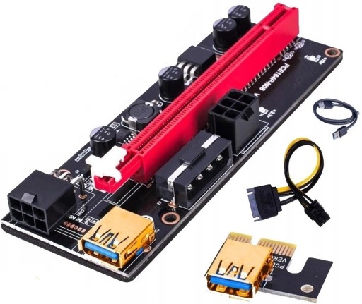 Riser 009S ЧЕРНЫЙ Новейшая модель! USB 3.0 PCI-E