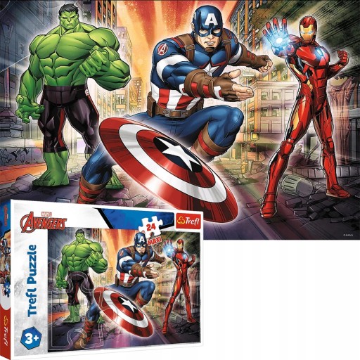 Пазл Trefl Marvel В мире Мстителей 24 детали.