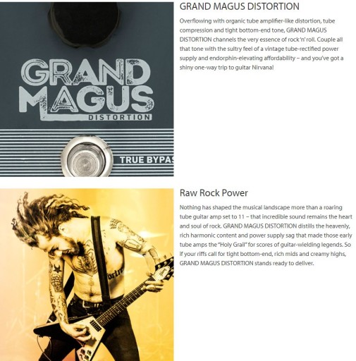 Гитарный эффект Grand Magus Distortion Classic Distortion TC Electronic