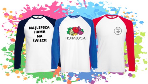 БЕЙСБОЛЬНАЯ ФУТБОЛКА С ДЛИННЫМ РУКАВОМ -Fruit- in m L