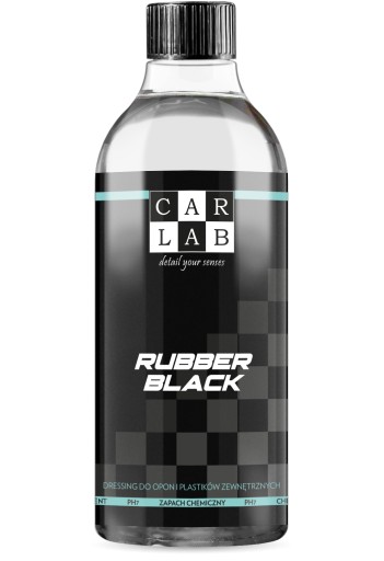 CARLAB RUBBER BLACK 0.5л - ЗАПРАВКА ДЛЯ ШИН И ВНЕШНИХ ПЛАСТМАСС АВТОМОБИЛЯ