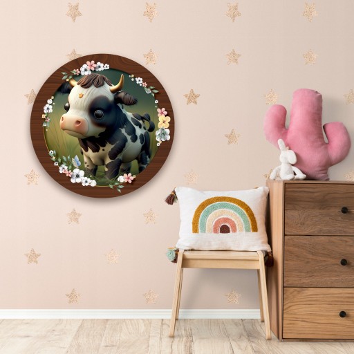 Puzzle drewniane Krówka | Cow | 40 elementów | XL