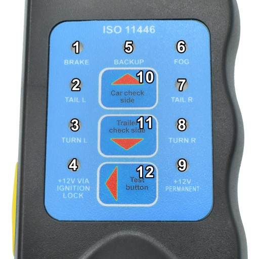 ТЕСТЕР РАЗЪЕМА РАЗЪЕМА 13-ПОНЯТНОГО ISO 13-ПОНЯТНОГО КРЮКА ПРИЦЕПА