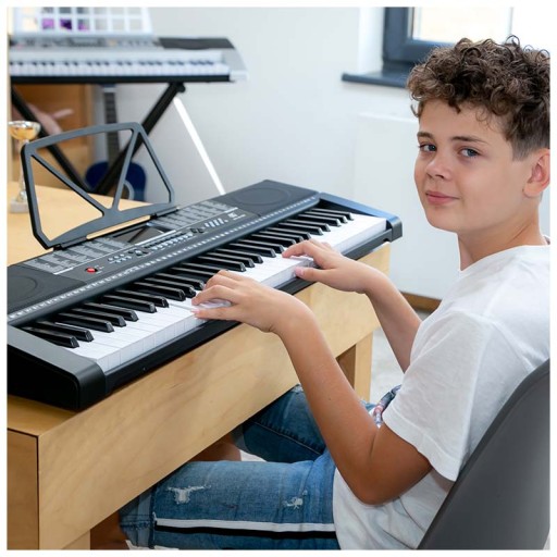 DUŻY KEYBOARD ORGANY DO NAUKI I ZABAWY PIANINO EDUKACYJNE 61KL TRYB LEKCJI