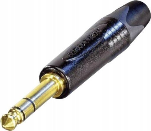 NEUTRIK NP3X-B - кабельный разъем TRS, черный, позолоченный