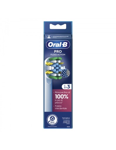 KOŃCÓWKI KOŃCÓWKA DO SZCZOTECZKI ORAL-B PRO FLOSS ACTION 3SZT NOWE ORYGINAŁ