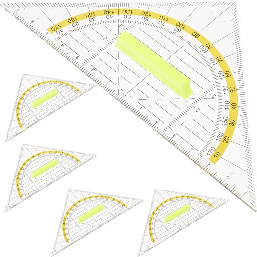 5 SZT. LINII GEOMETRII NARZĘDZI DO RYSOWANIA TRÓJKĄTA