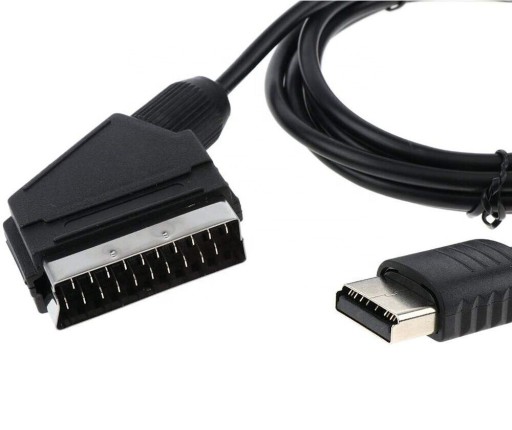 ЕВРОСОЕДИНИТЕЛЬНЫЙ КАБЕЛЬ RGB SCART ДЛЯ КОНСОЛИ SEGA DREAMCAST 180 СМ