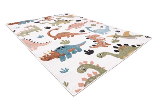 ДЕТСКИЙ КОВЕР FUN 160x220см ДИНОЗАВРЫ кремовый #O565