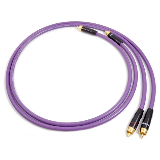 MELODIKA MD2R07 PURPLE RAIN ПАРА АУДИОКАБЕЛЕЙ 2RCA - 2 RCA CINCH OFC 0,75м