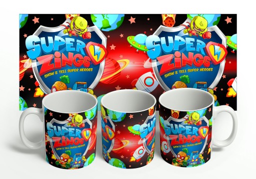 ПОДАРОЧНЫЙ НАБОР КРУЖКА ДЛЯ ДЕТЕЙ ТАТУ НАКЛЕЙКИ SUPER ZINGS КАЧЕСТВО