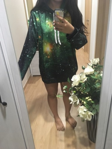 Толстовка C10 Space Stars Aurora Borealis 3D — XL