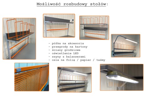 Stanowisko stół do pakowania duży 160x100x180