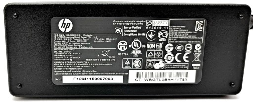Oryginalny zasilacz HP 19V, 4.74A, 90W, 7.4x5.0 + kabel